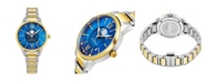 Stuhrling Alexander Watch A204B-03, Ladies Quartz Moonphase Date Watch with Yellow Gold Tone Stainless Steel Case on Yellow Gold Tone Stainless Steel Bracelet